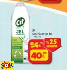 CİF TÜM YÜZEYLER JEL